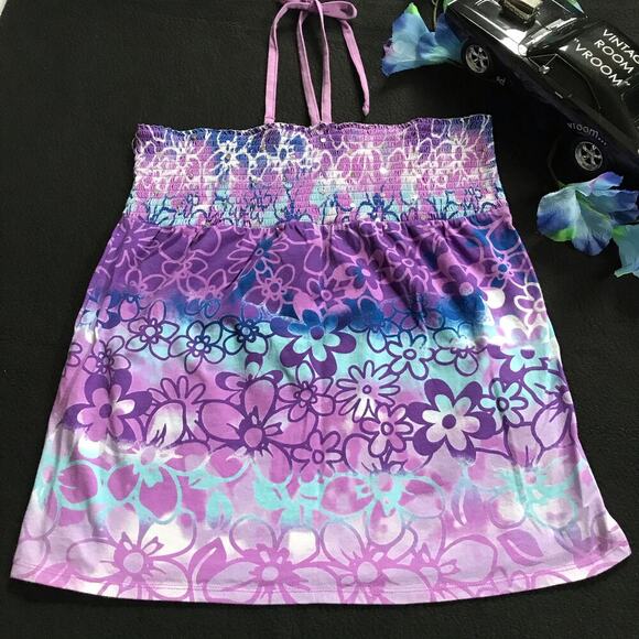 Giselle NWOT Halter Floral Top for Girls 18 - Picture 4 of 8